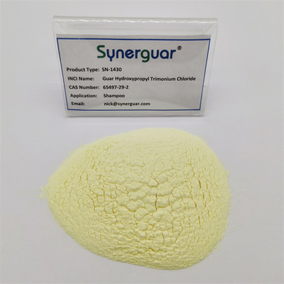 Weiß zu gelblicher Guar Hydroxypropyltrimonium-Chlorverbindung für Haar-Shampoo-Rheologie-Modifizierer